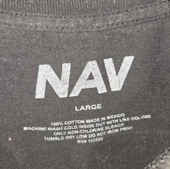 VLONE X NAV Men's L Good Intentions Black and Red Graphic T-Shirt - Picture 6 of 13